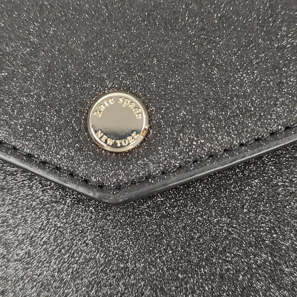 Kate Spade Black Tinsel Flap Crossbody